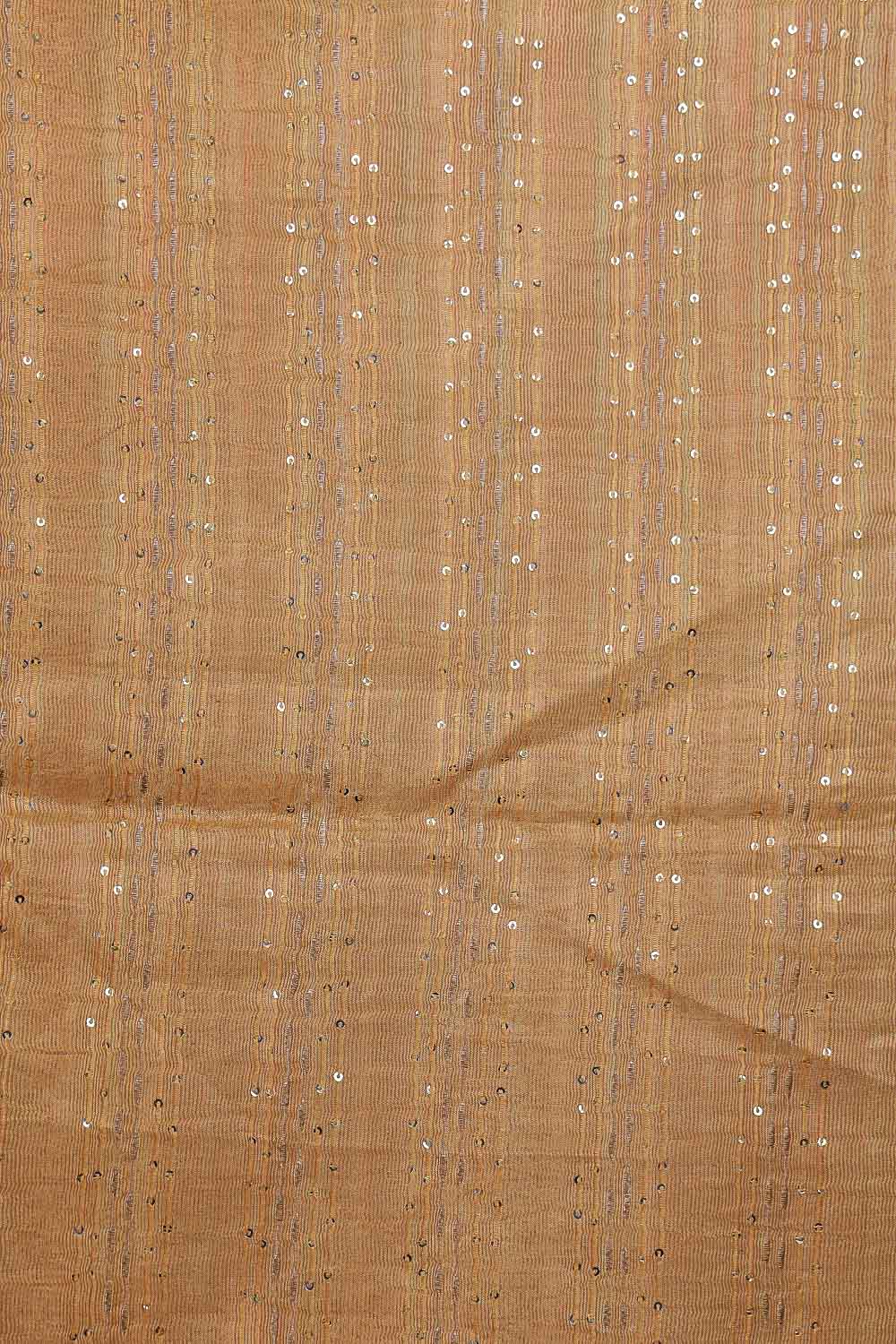 Yellowish Gold Tussar Silk Saree