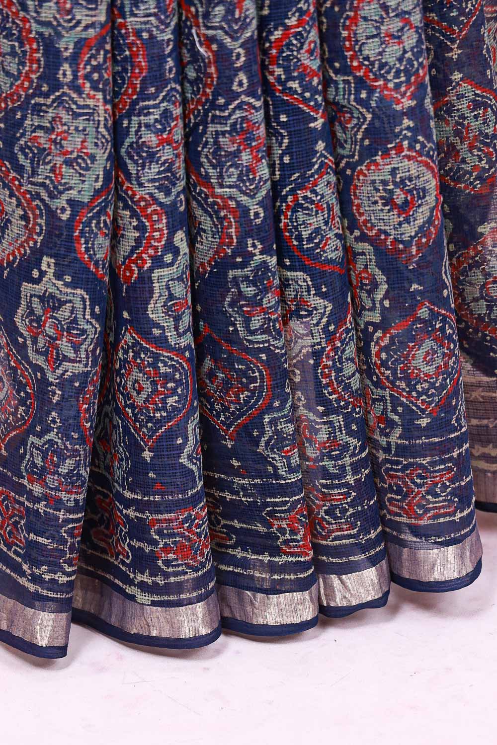 Indigo Silky Kota Saree