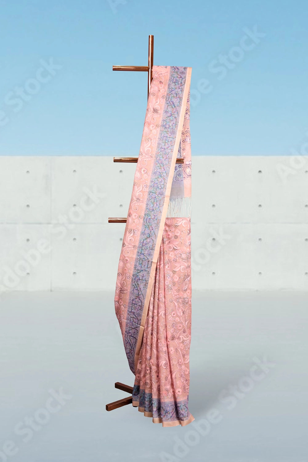 Pink Dhaka Cotton Saree
