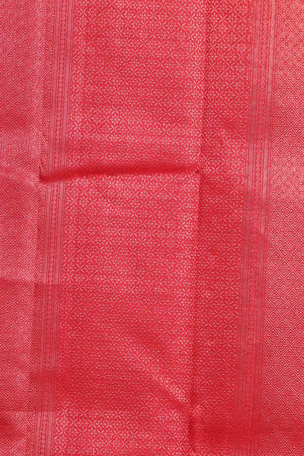 Tomato Red Kancheepuram Silk Saree