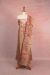 Sandal Semi Silk Printed Unstitched Churidhar Material