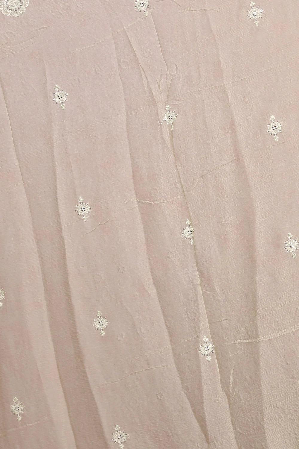 Light Green Organza Stone Work Unstitched Churidhar Material