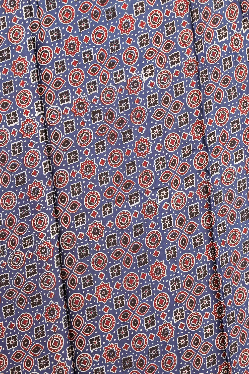 Black Modal Ajrakh Unstitched Churidhar Material