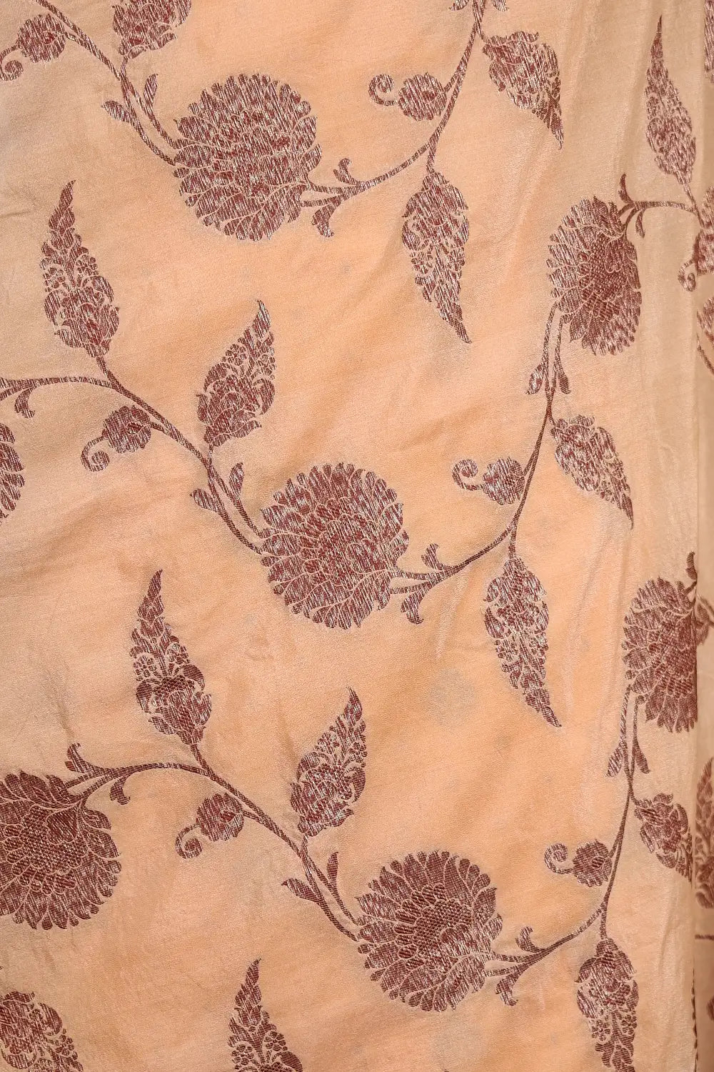 Mustard Yellow Silk Banarasi Design Unstitched Churidhar Material