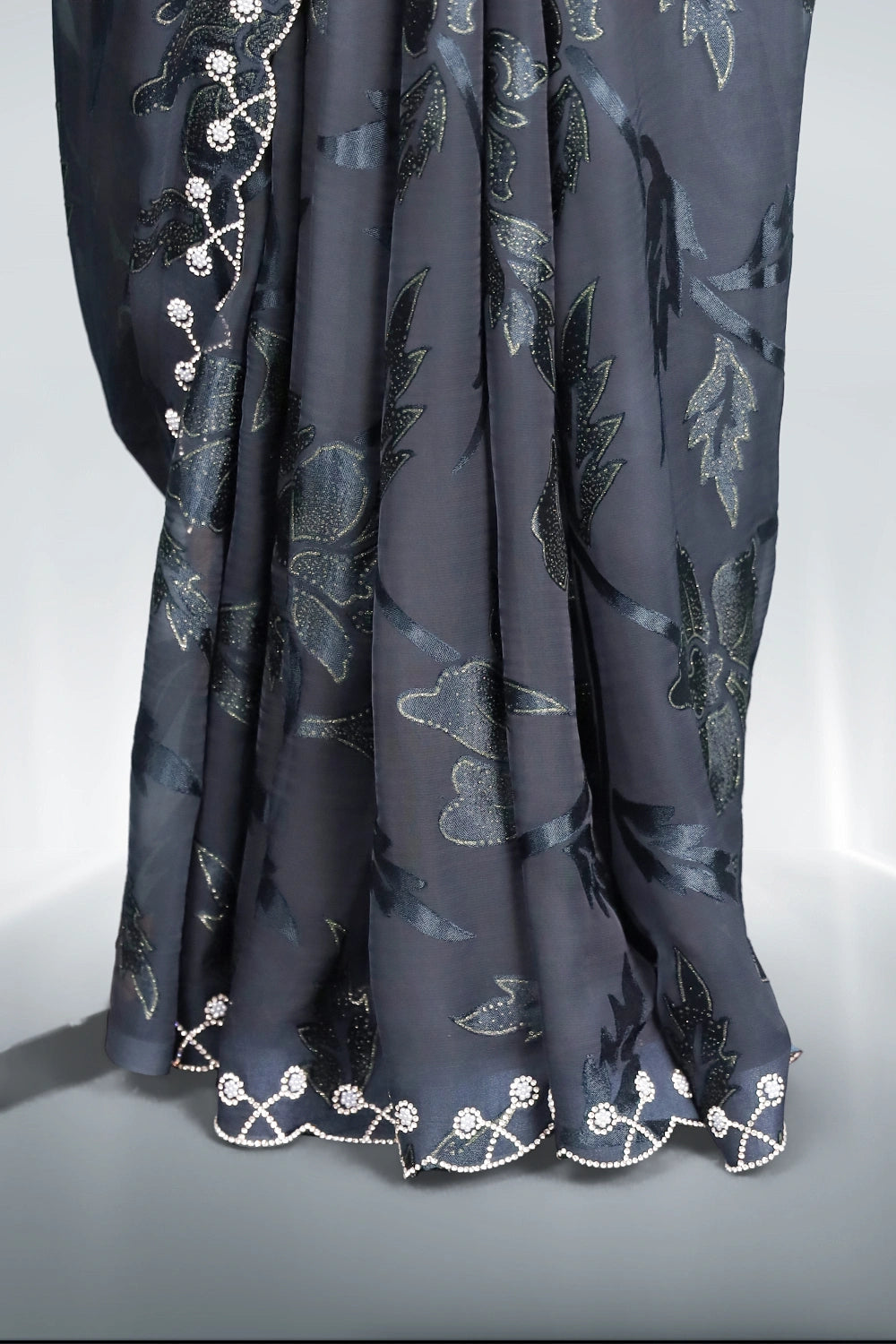 Black Georgette Saree