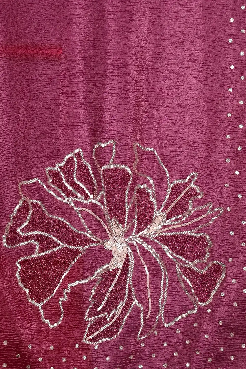 Wine Crush Saree