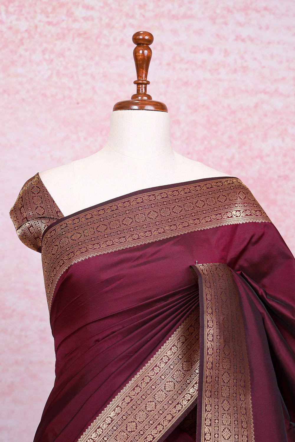 Purple Semi Silk Saree - Seematti