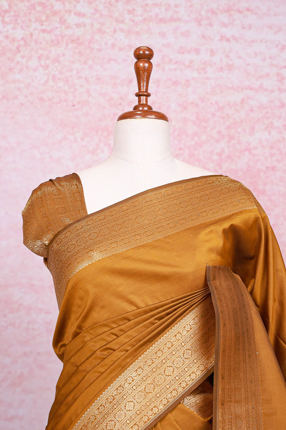 Mustard Yellow Semi Silk Saree - Seematti