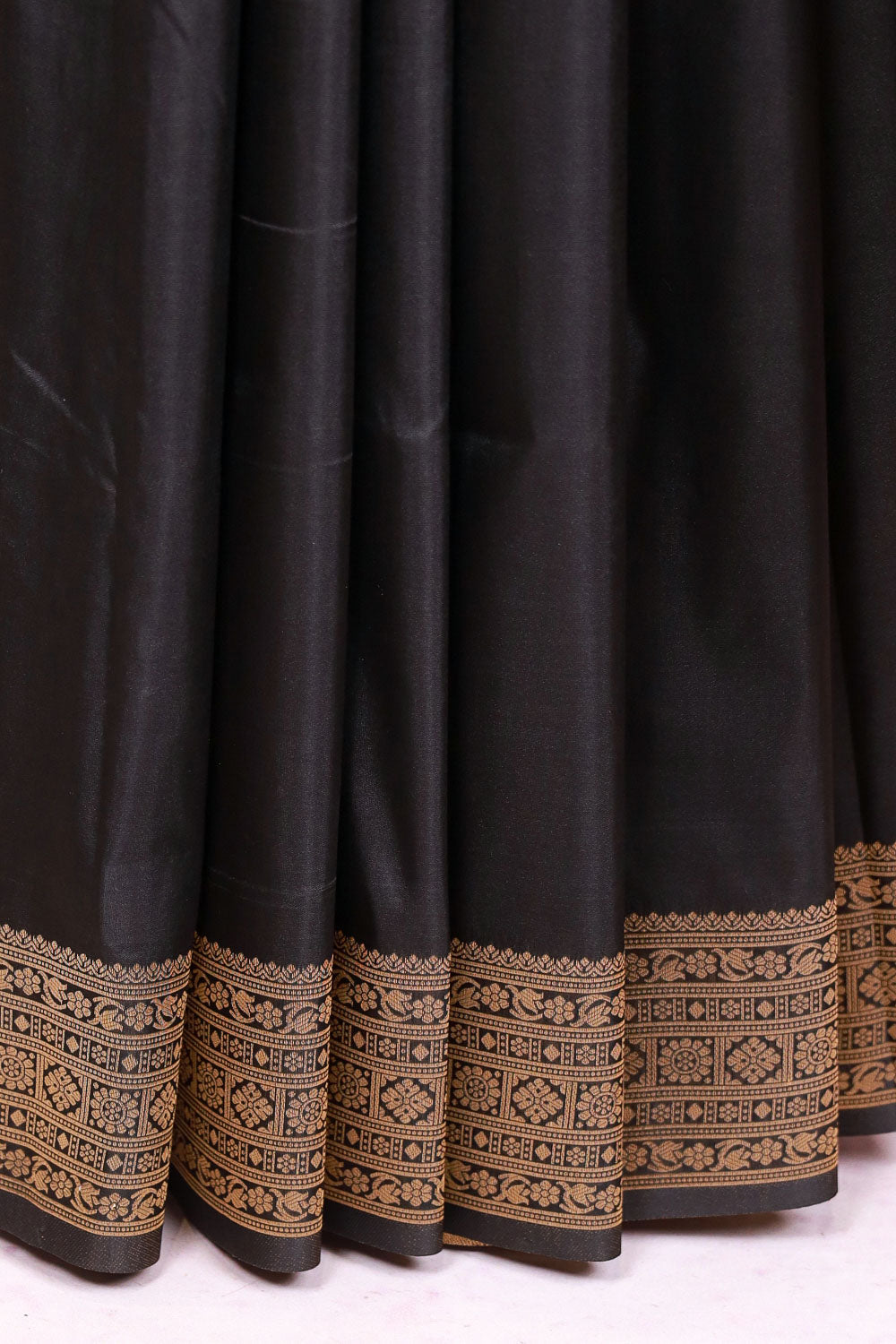 Black Semi Silk Saree