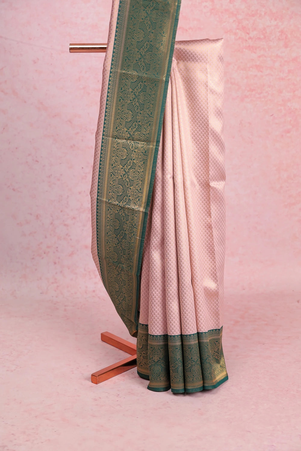 Peach Semi Silk Saree