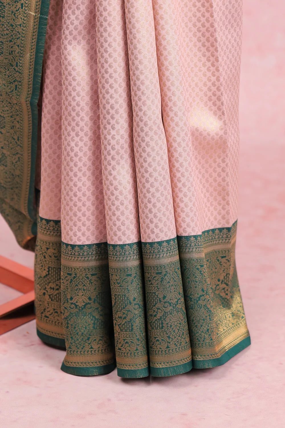 Peach Semi Silk Saree