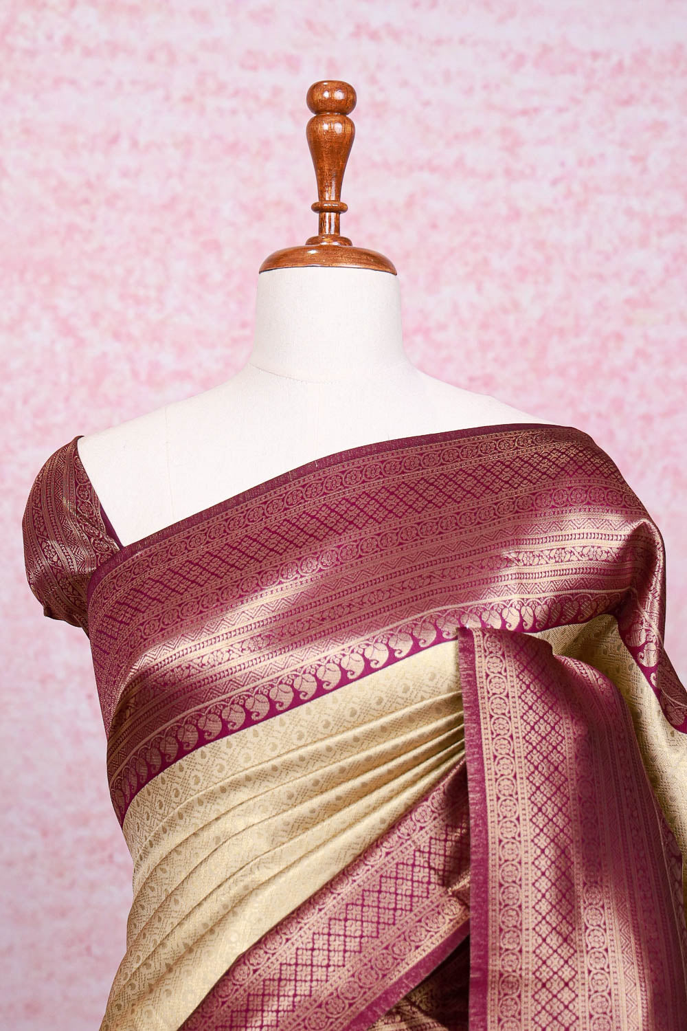 Gold Semi Silk Saree - Seematti