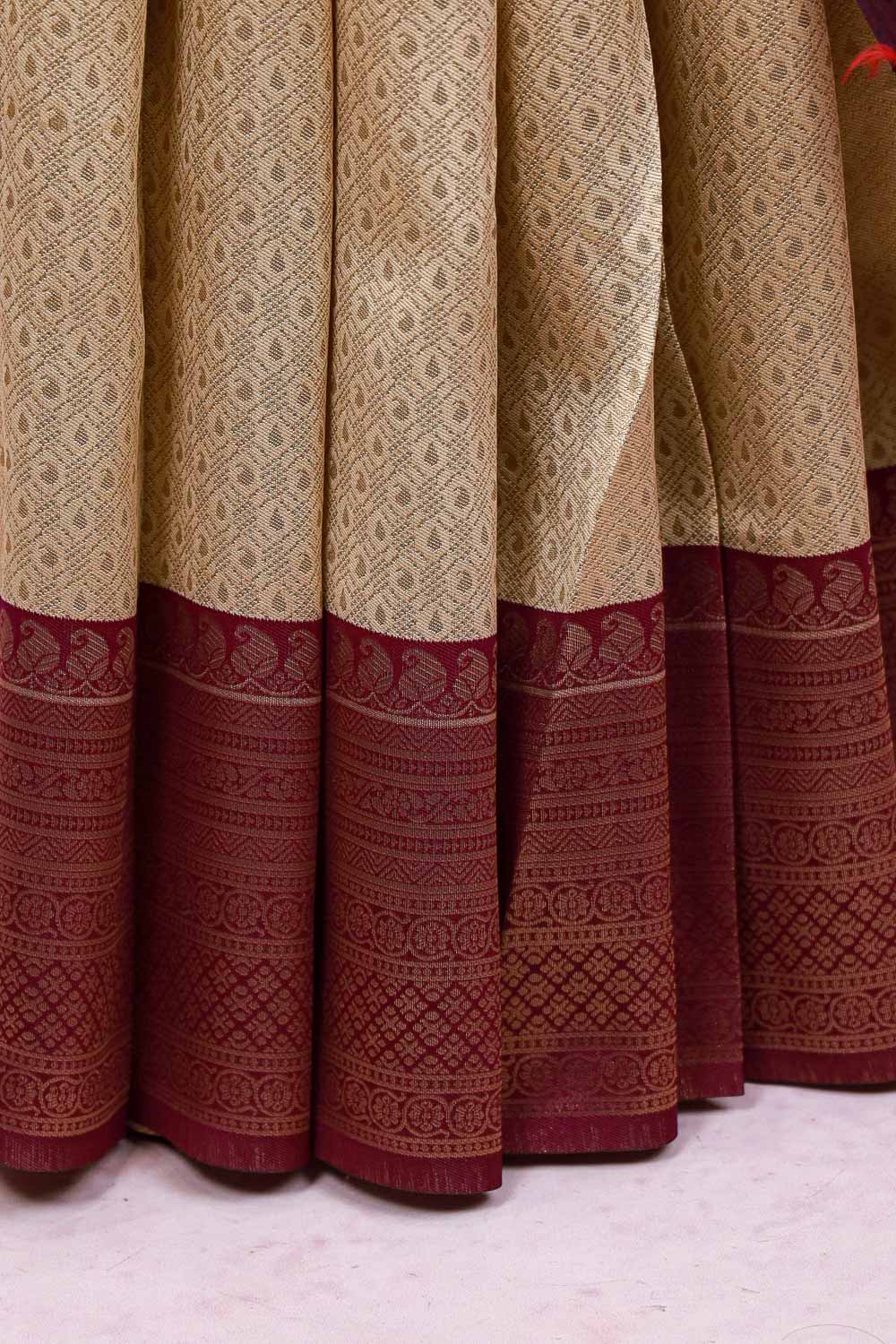 Gold Semi Silk Saree - Seematti