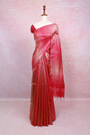 Onion Red Semi Tussar Saree