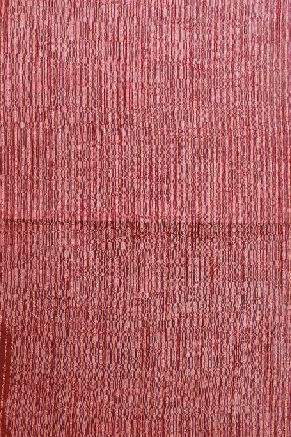 Maroon Semi Tussar Saree - Seematti