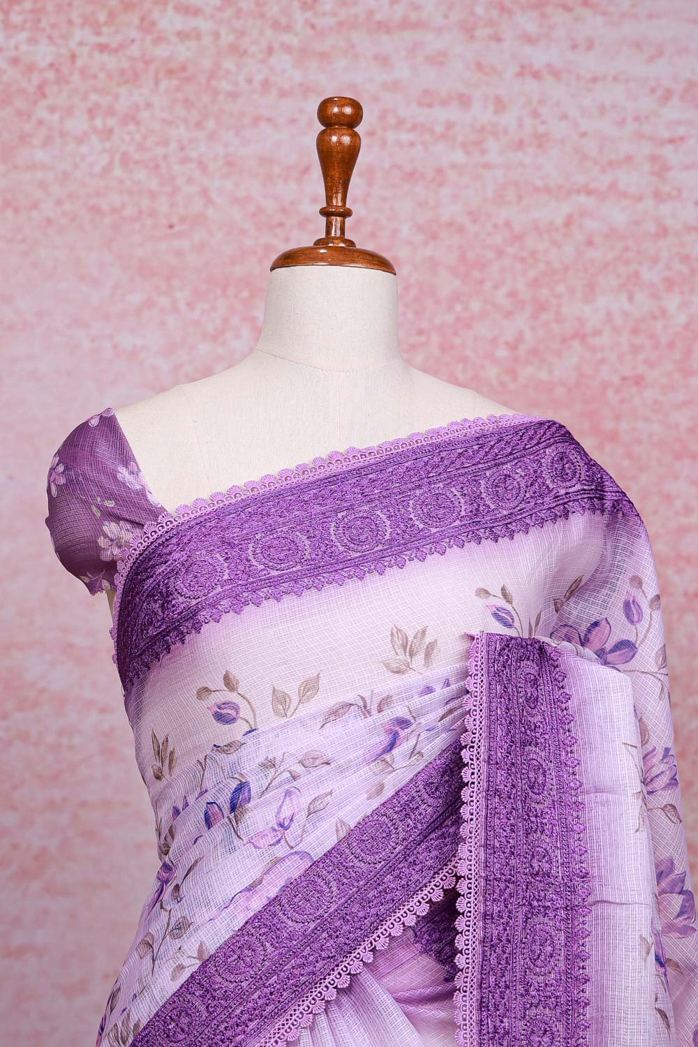 Lavender Kota Saree - Seematti