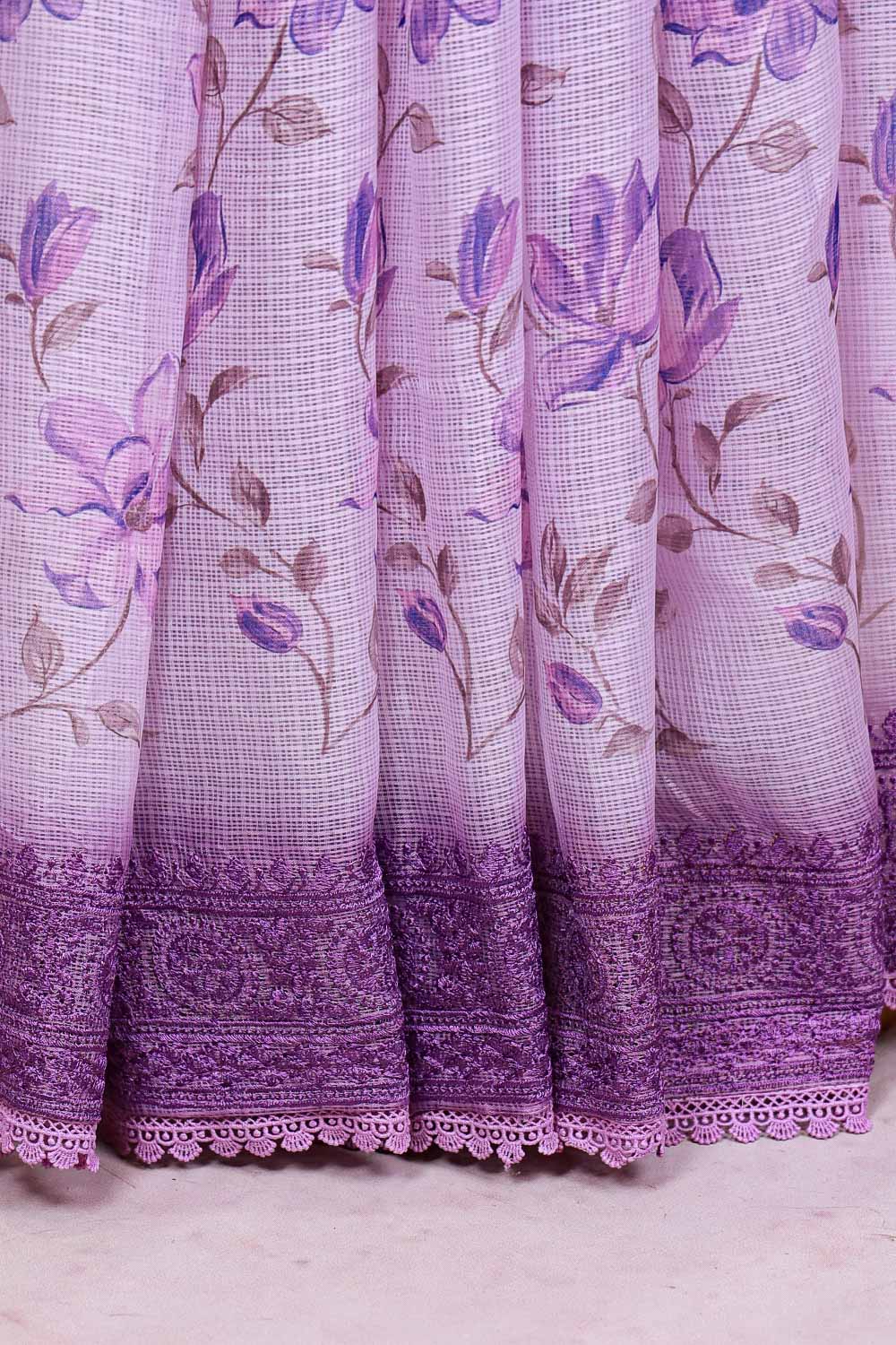 Lavender Kota Saree - Seematti