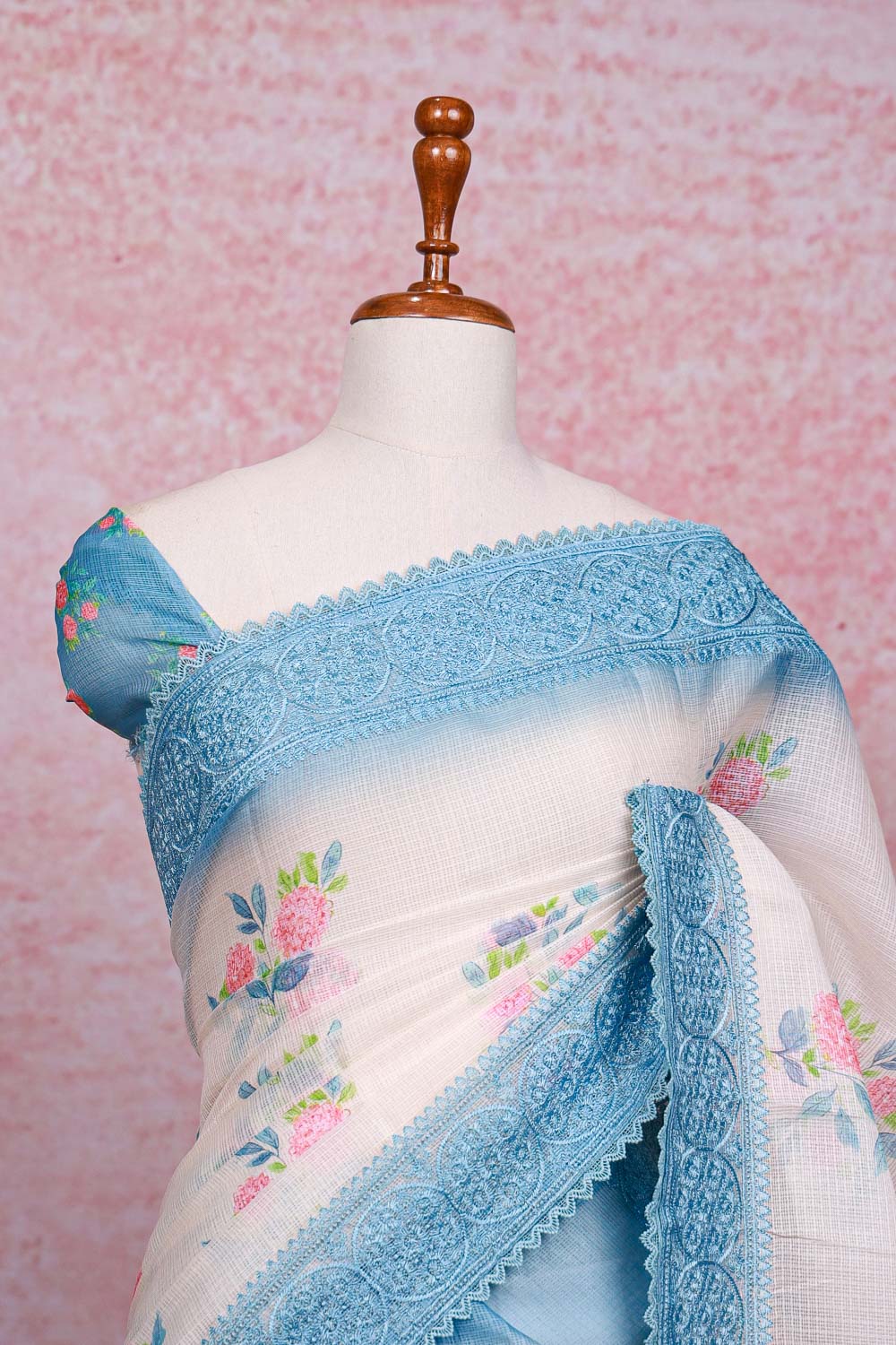 Off White Kota Saree - Seematti