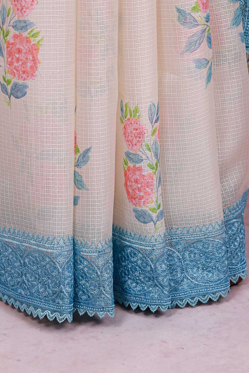 Off White Kota Saree - Seematti