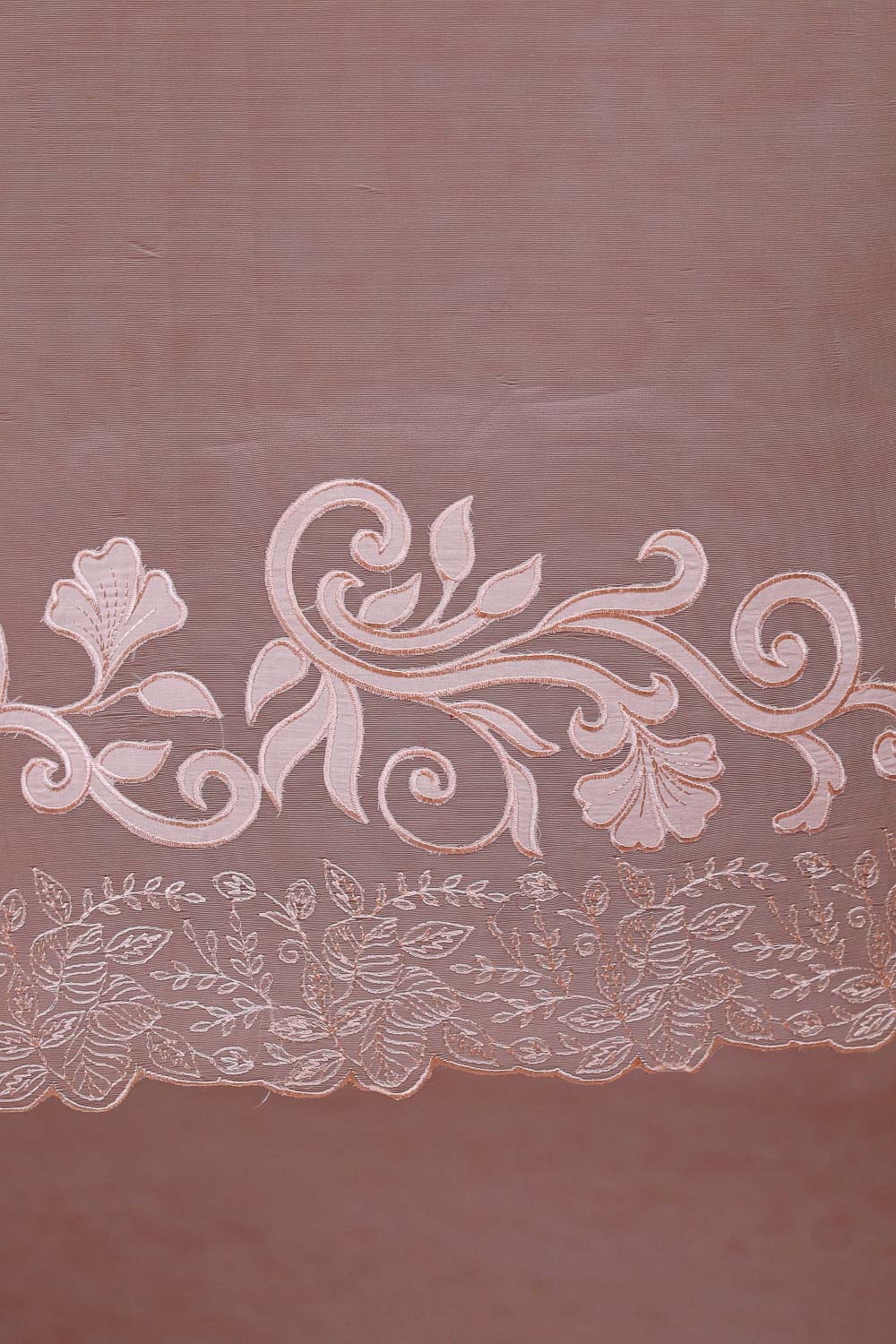 Peach Semi Organza Saree - Seematti