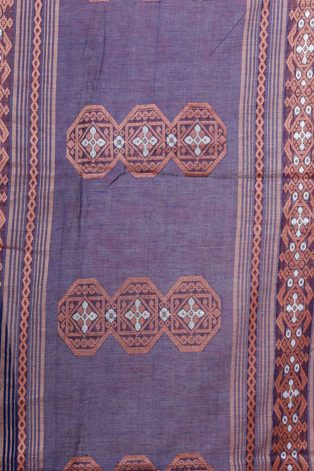 Navy Blue Cotton Saree