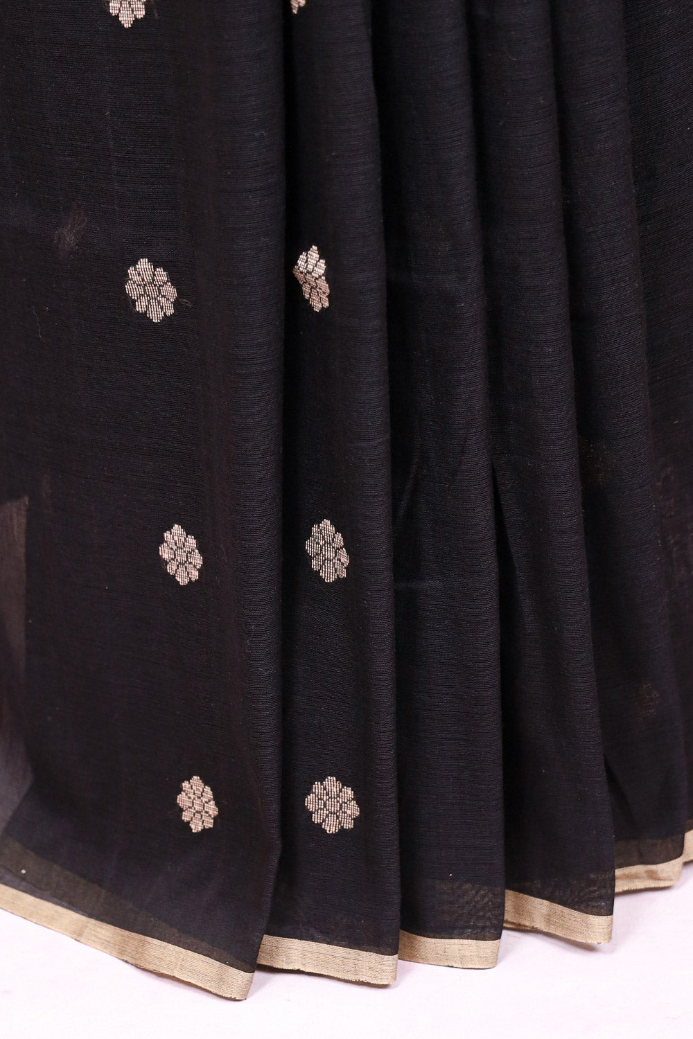 Black Cotton Saree