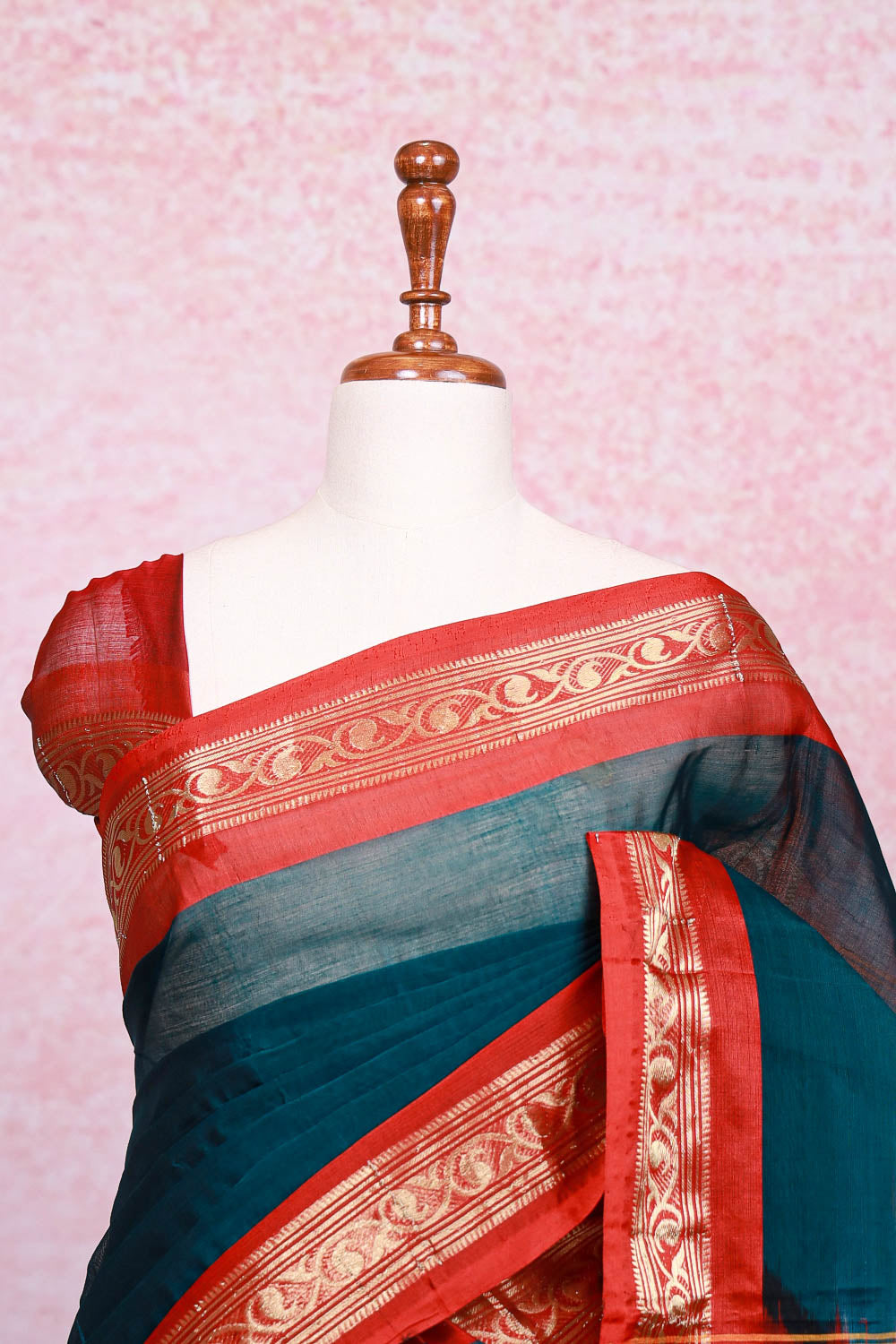 Green Cotton Silk Saree