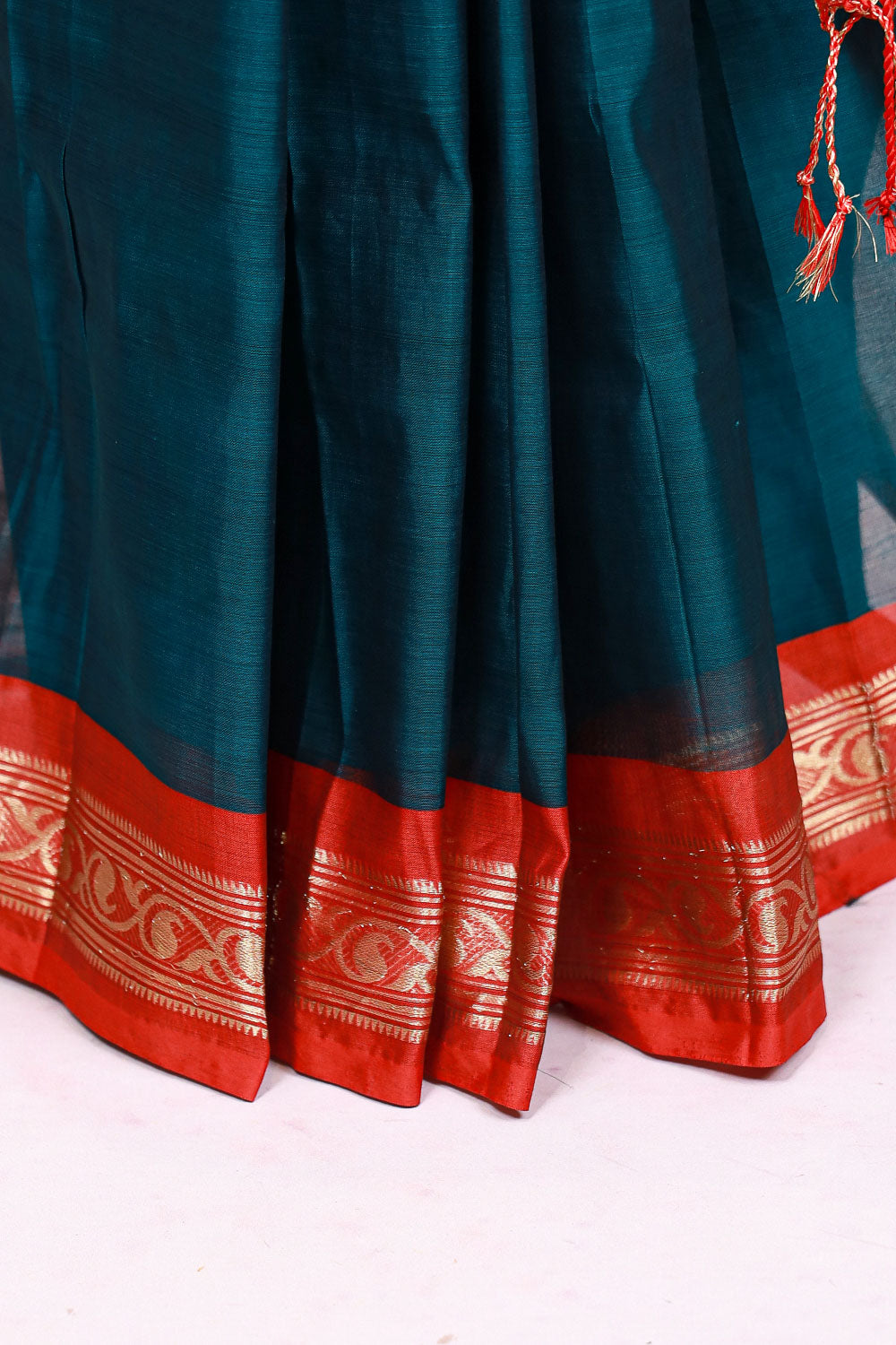 Green Cotton Silk Saree
