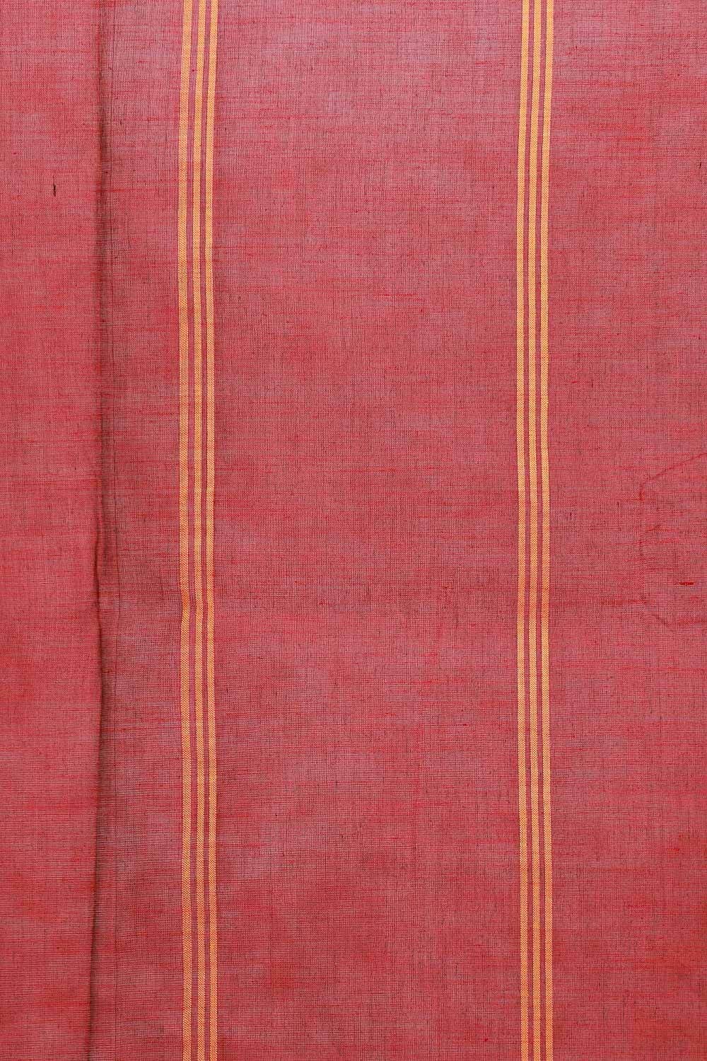 Mustard Yellow Cotton Saree