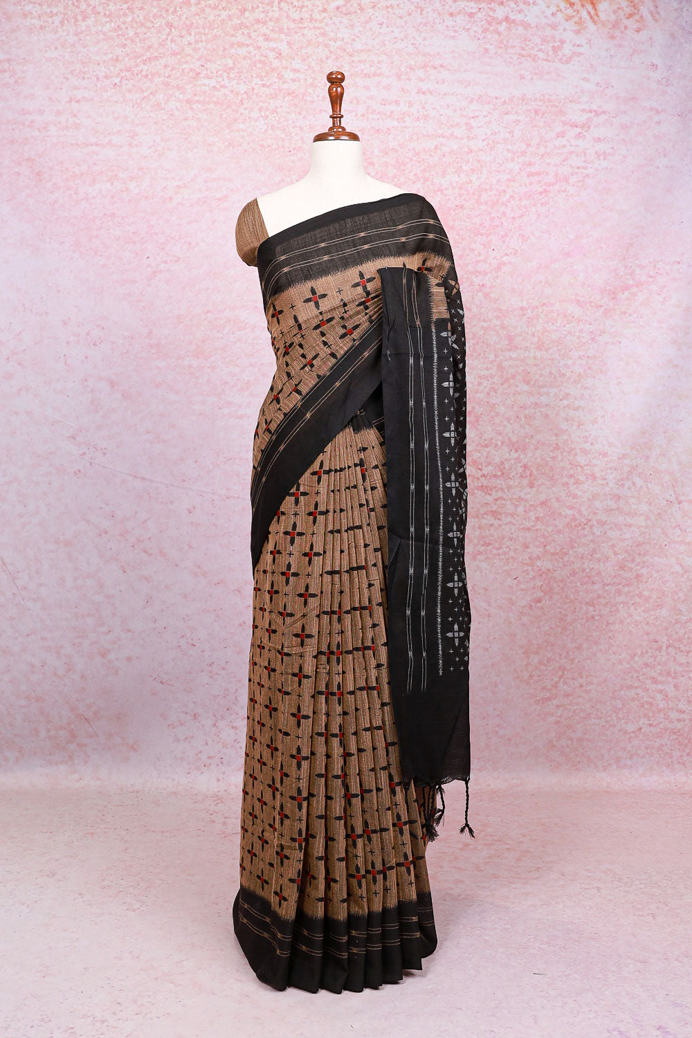 Chikku Color Cotton Saree
