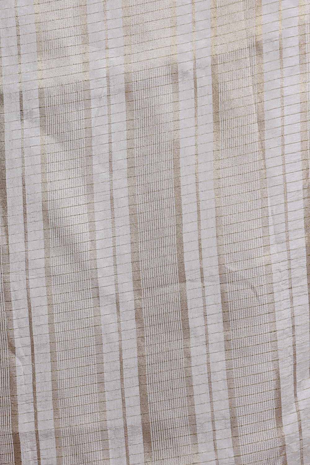 Brown Semi Banarasi Saree