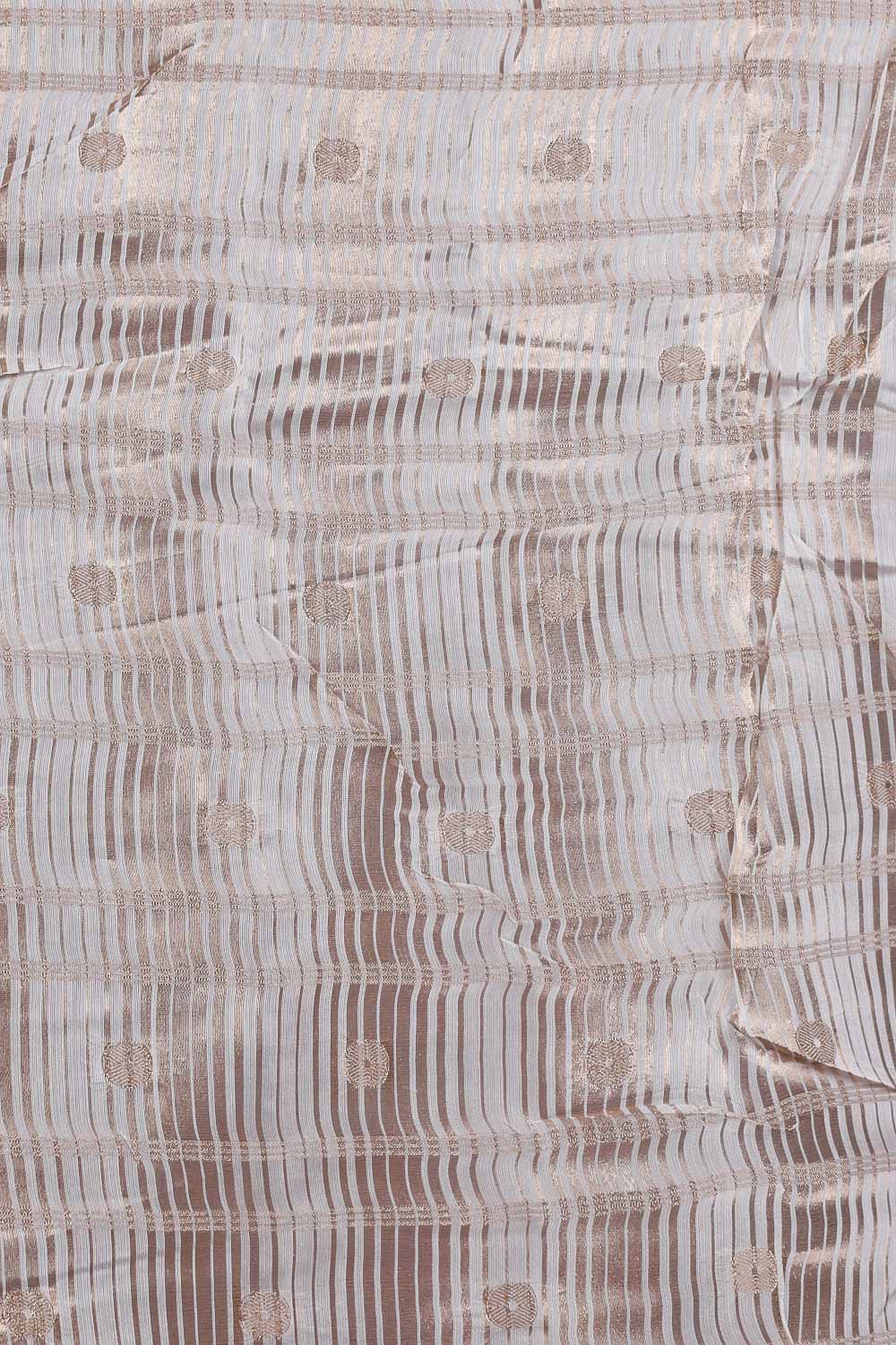 Cream Semi Tussar Saree