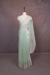 Pista Green Organza Saree