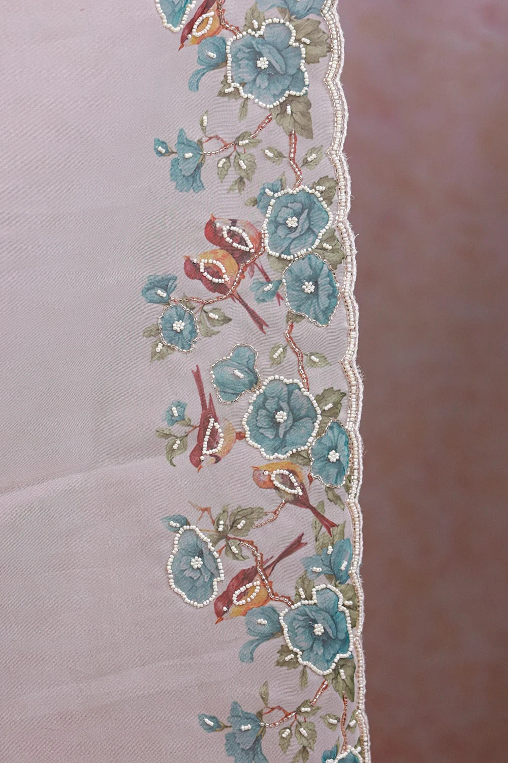 Off White Organza Saree