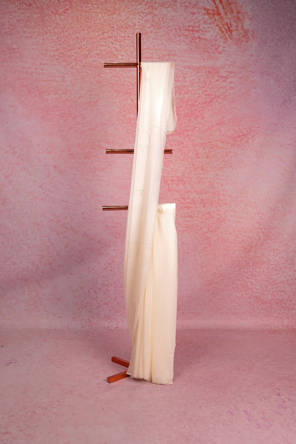 Off White Georgette Saree