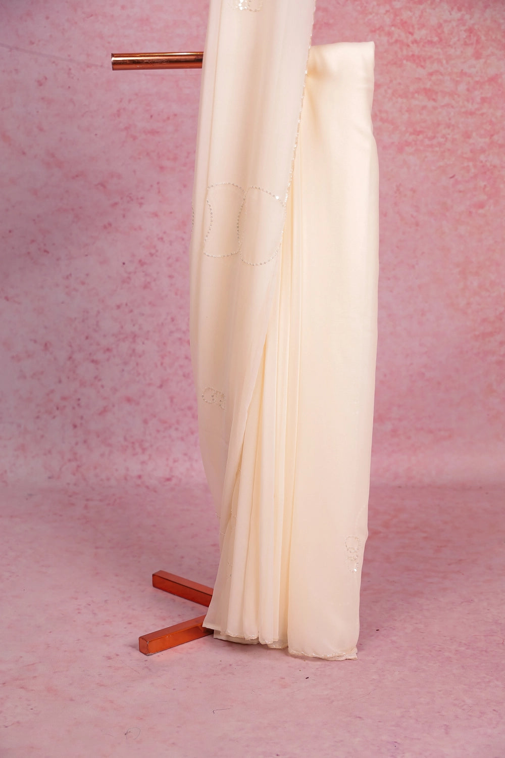 Off White Georgette Saree