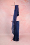 Navy Blue Organza Saree