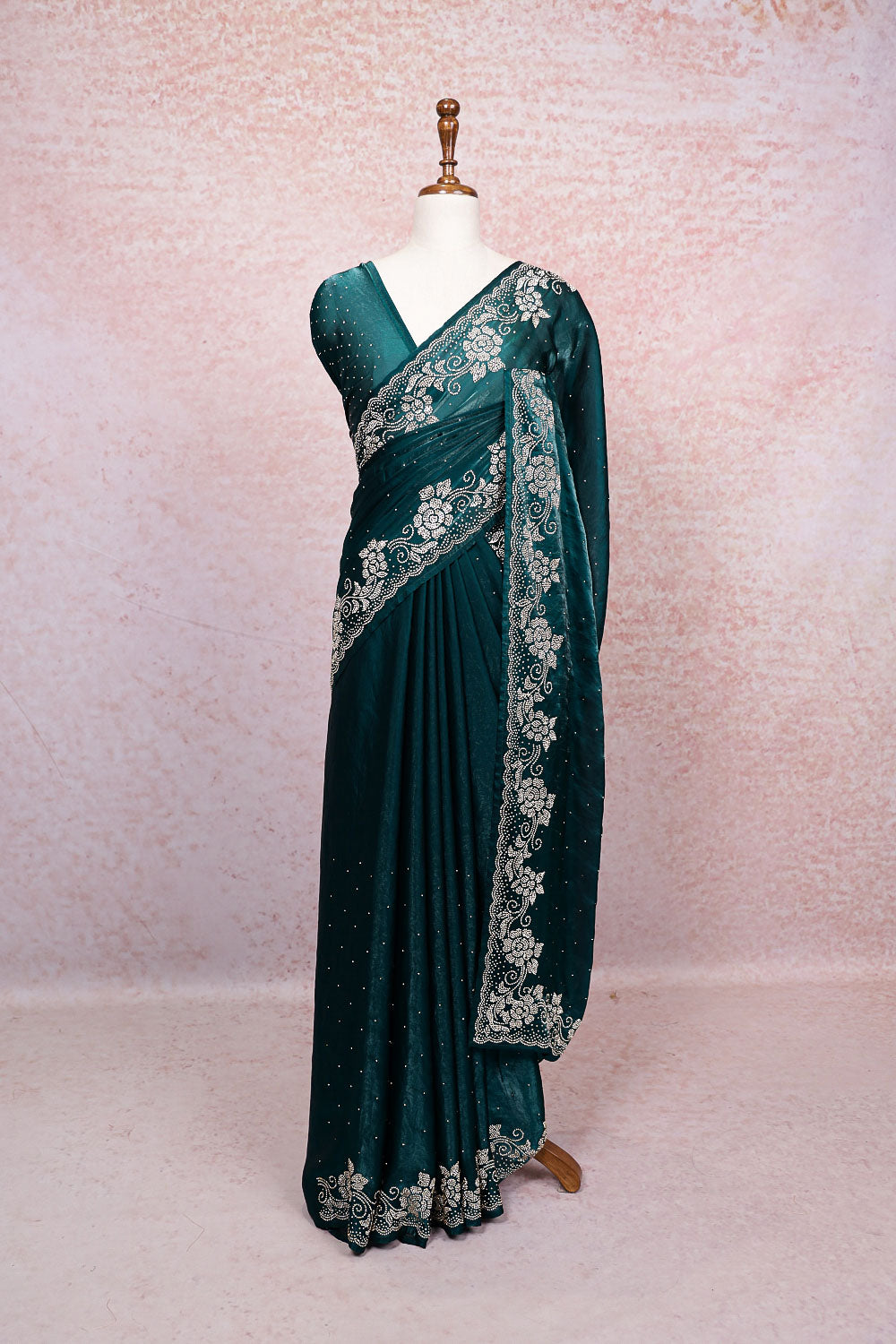Green Organza Saree