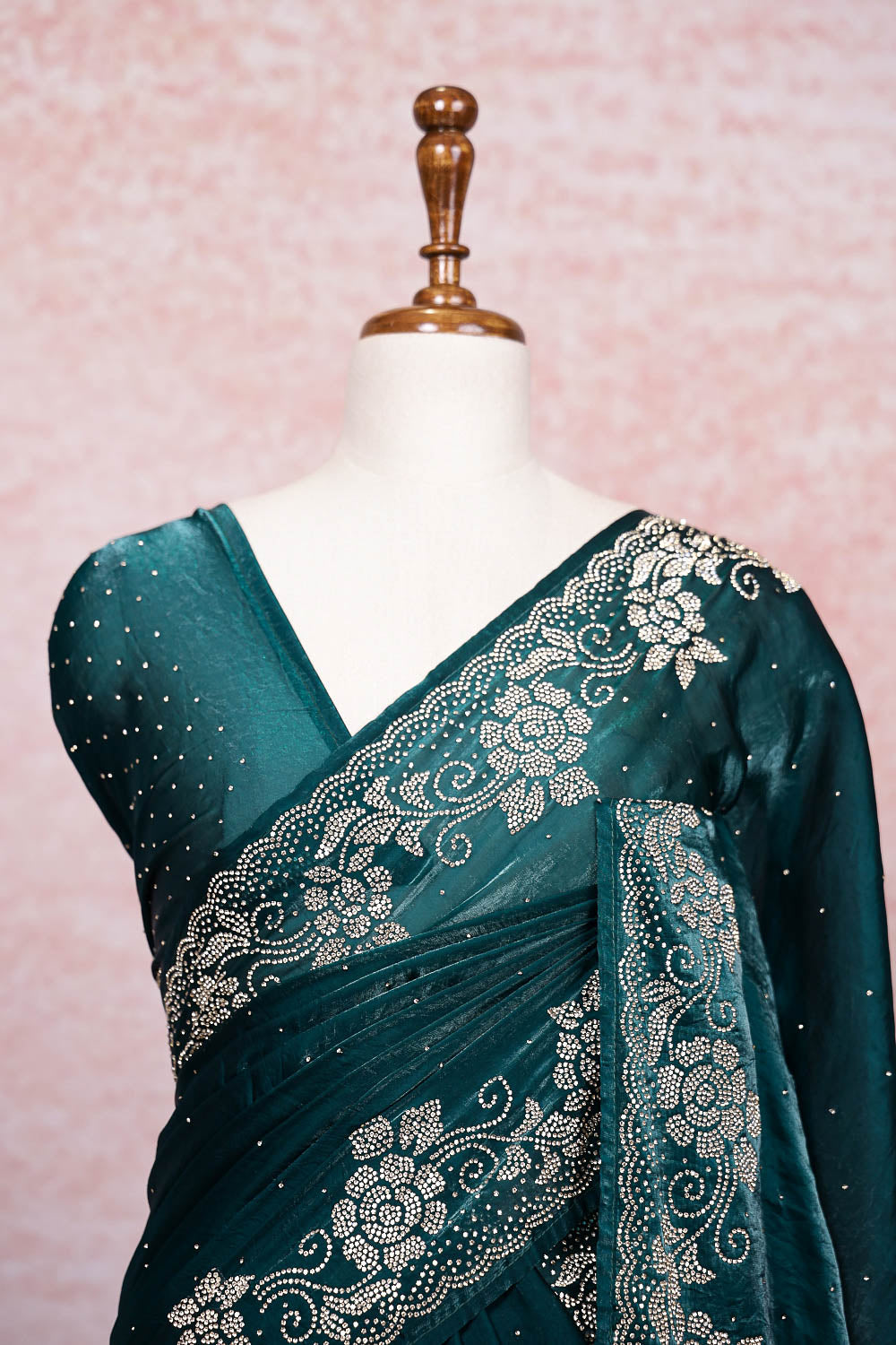 Green Organza Saree