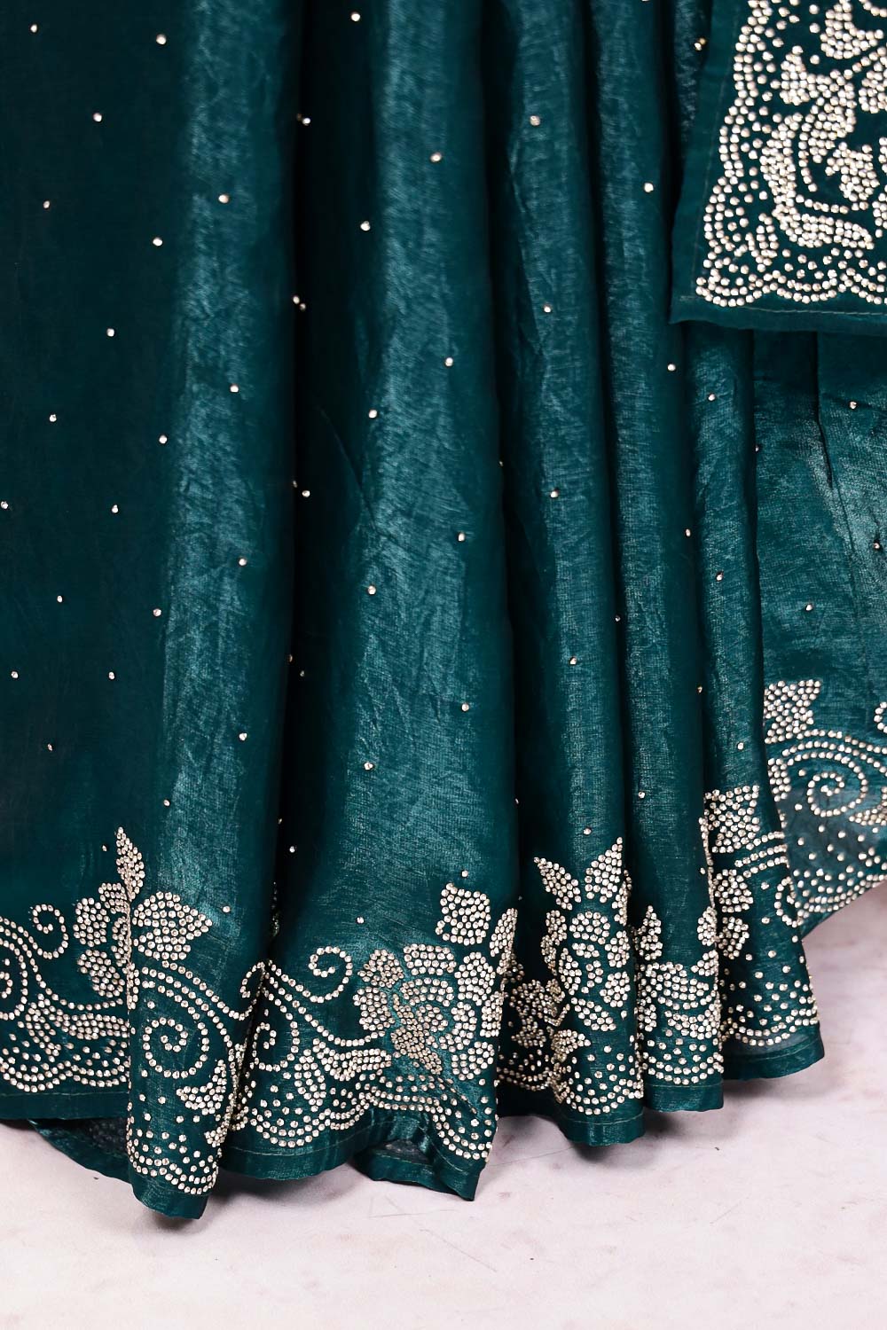 Green Organza Saree