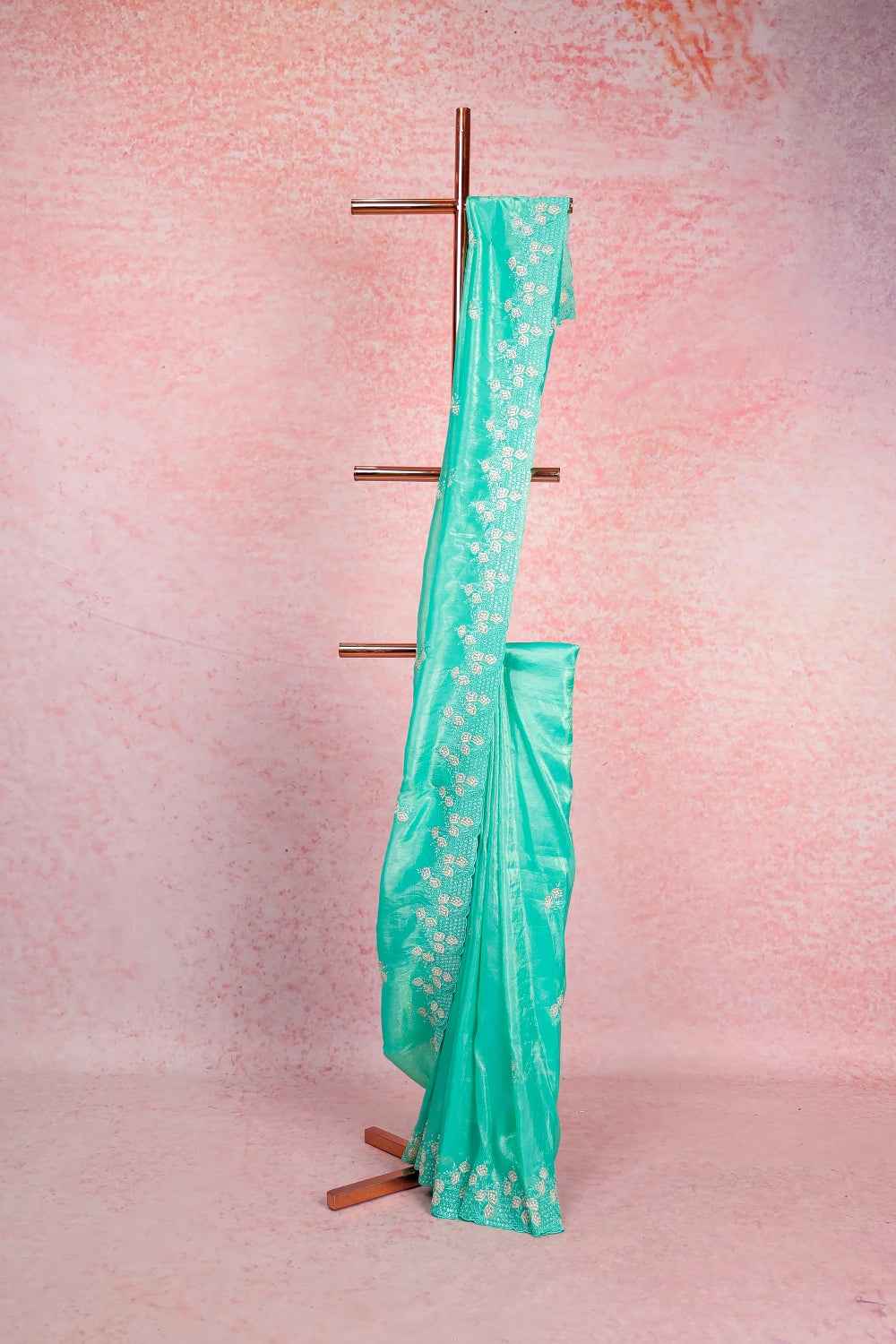 Light Green Tissue Organza Saree