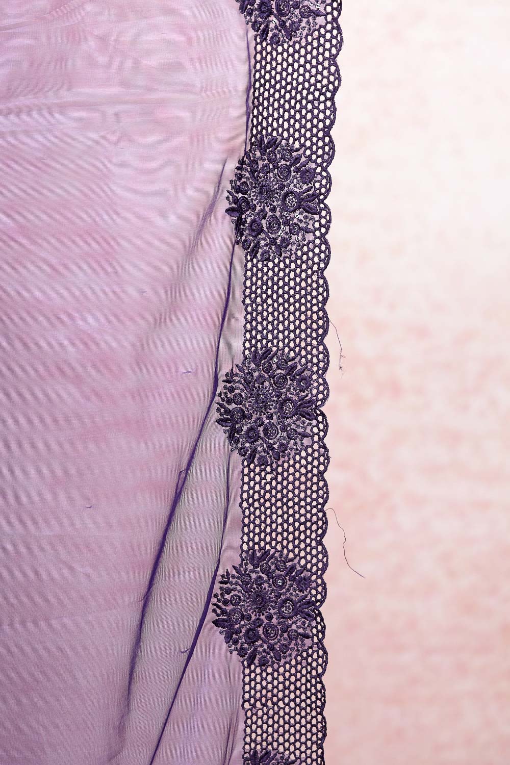 Violet Tissue Organza Saree