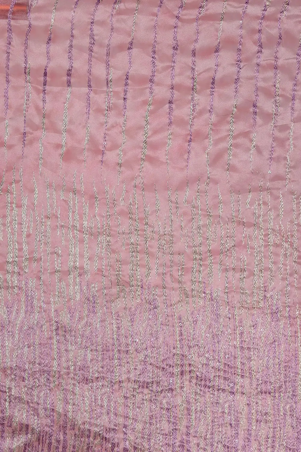 Lavender Glass Organza Saree