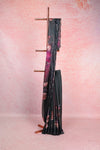 Dark Ash Organza Saree