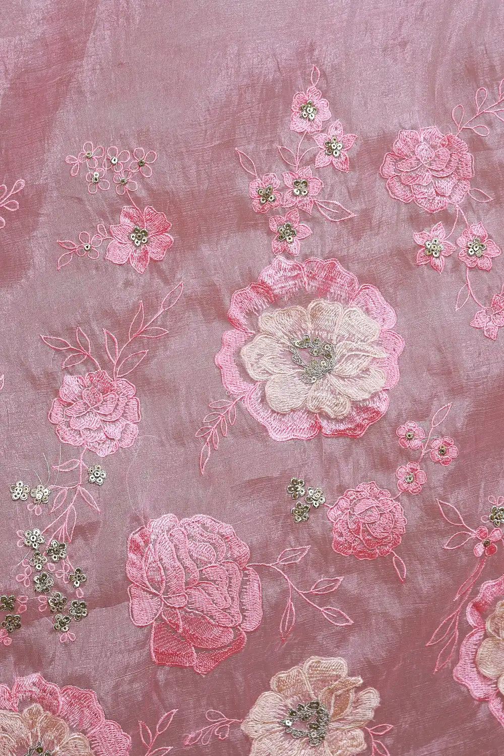 Rose Organza Saree