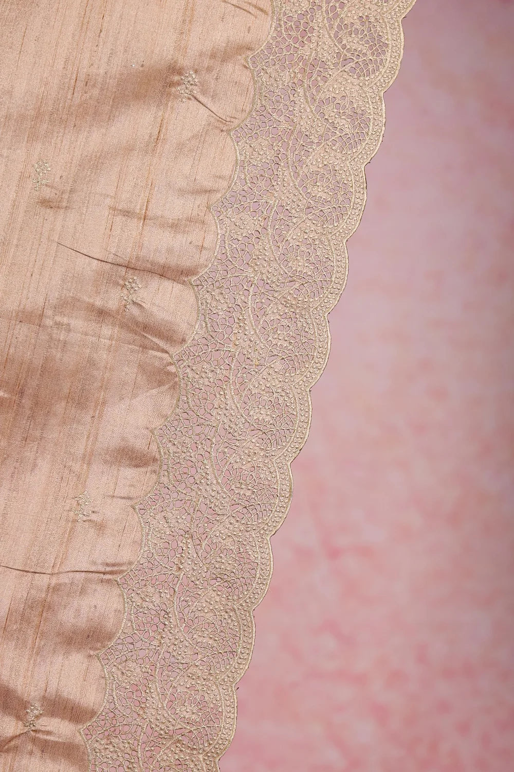 Green Beige Semi Tussar Saree