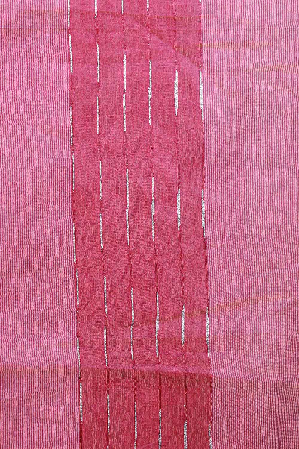 Dark Wine Semi Tussar Saree