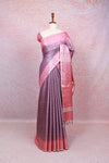 Lavender Semi Tussar Saree