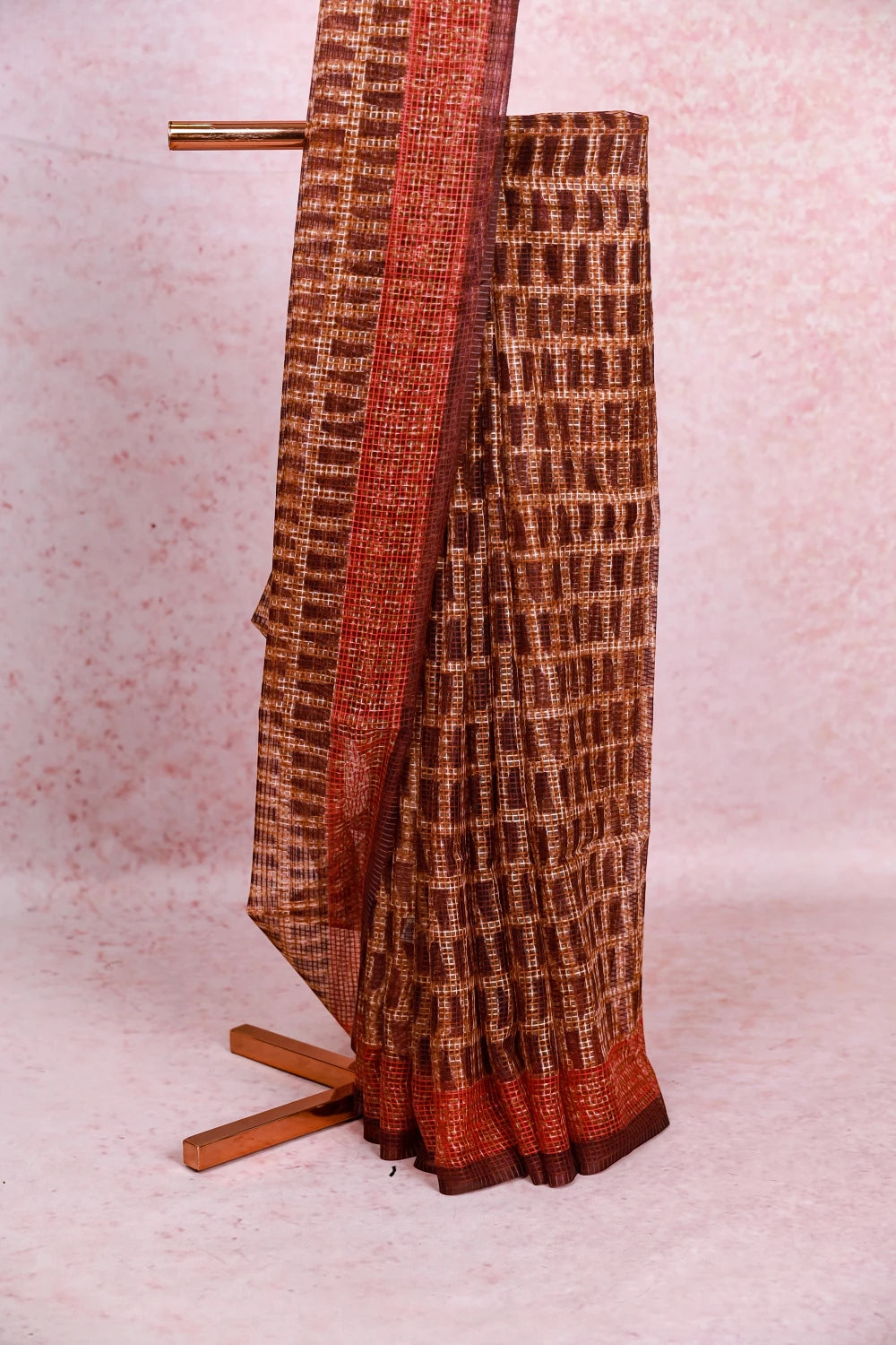 Multi Colour Linen Saree