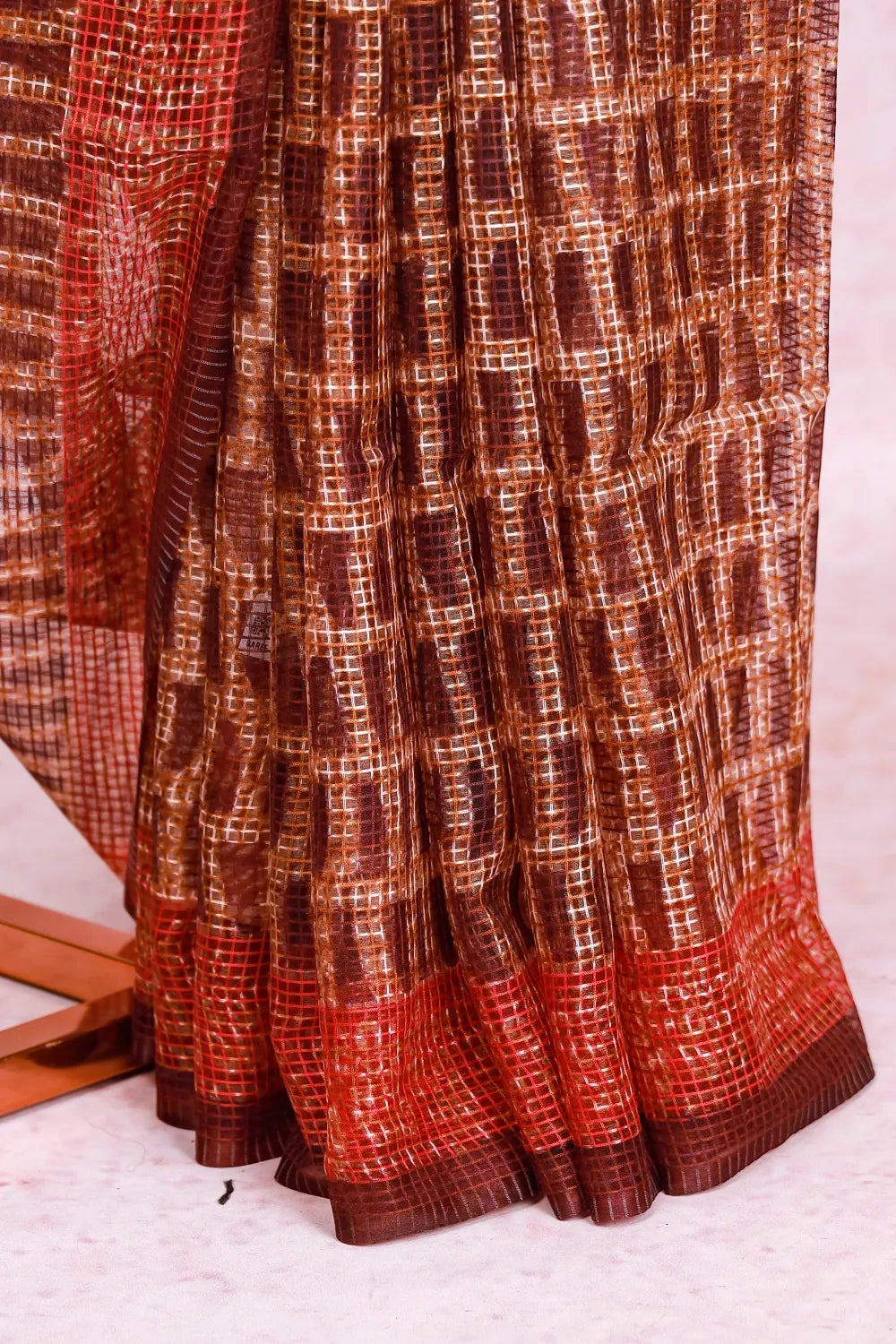Multi Colour Linen Saree
